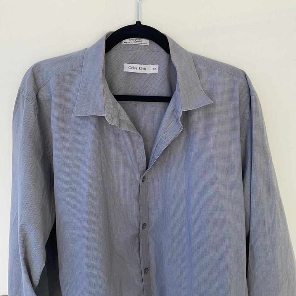 Calvin Klein Gray Button Down - image 2
